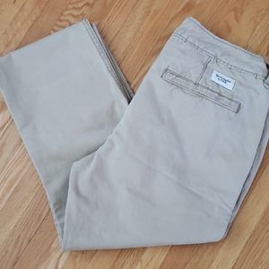 ABERCROMBIE & FITCH Beige Button Fly Pants cotton